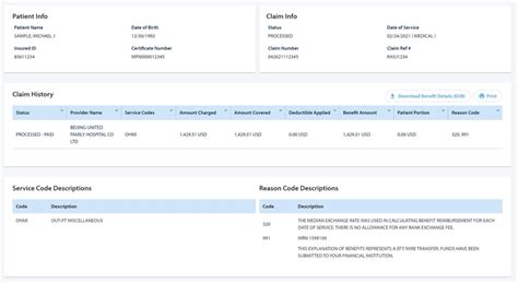 View Claim Status .